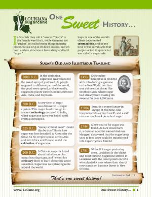 One History… That's One Sweet History!