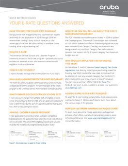 Read the E-Rate Quick Reference Guide