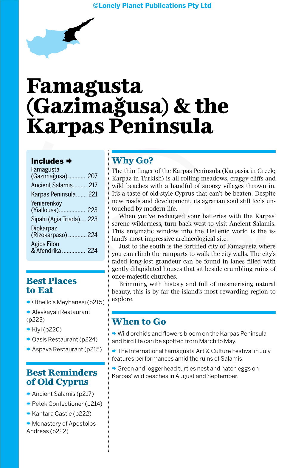 Famagusta (Gazimağusa) & the Karpas Peninsula
