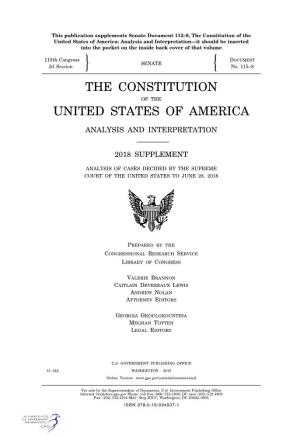The Constitution United States of America