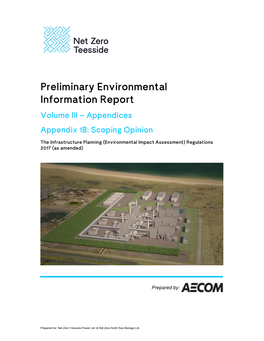 Preliminary Environmental Information Report Volume III – Appendices Appendix 1B: Scoping Opinion