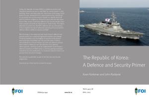 The Republic of Korea: a Defence and Security Primer