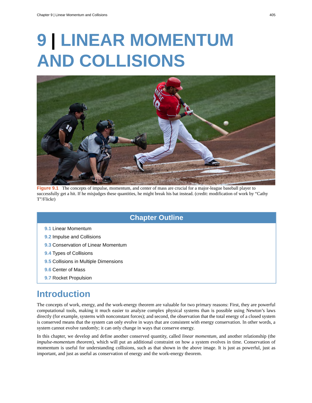 9 | Linear Momentum and Collisions 405 9 | LINEAR MOMENTUM and COLLISIONS