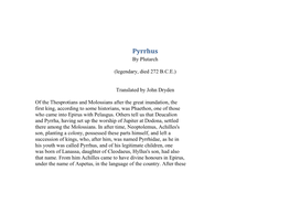 Pyrrhus by Plutarch