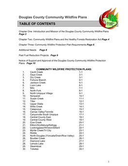 View / Open Douglas County Community Fire Plans.Pdf