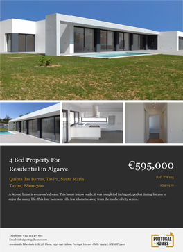 4 Bed Villa for Sale in Algarve, Portugal