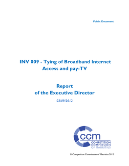 Tying of Broadband Internet Access and Pay-TV