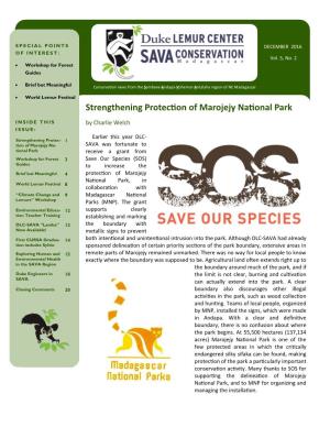 Strengthening Protection of Marojejy National Park