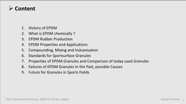 EPDM-Granules in Sportfields