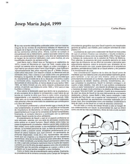 Josep María Jujol, 1999 Carlos Flores