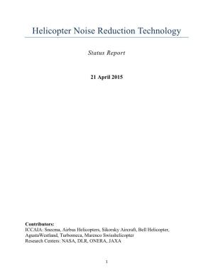 Helicopter Noise Reduction Technology, Status Report