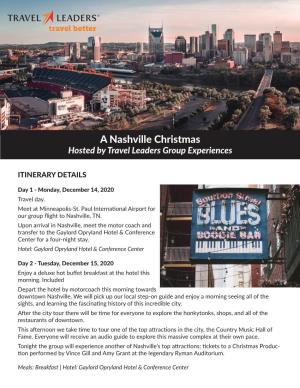 A Nashville Christmas Hosted by Travel Leaders Group Experiences