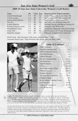 San Jose State Women's Golf