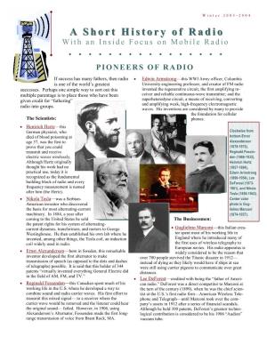 A Short History of Radio