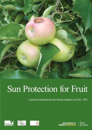 Sun Protection Manual for Fruit