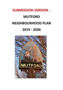 Mutford Neighbourhood Plan 2019 - 2036