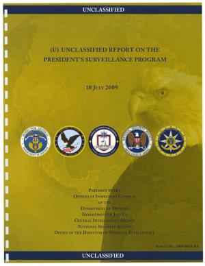 Unclassified Report on the President's Surveillance Program