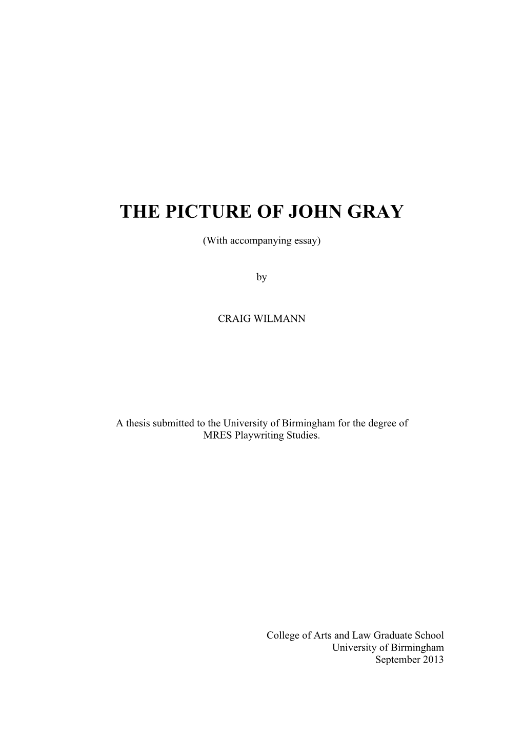 The Picture of John Gray