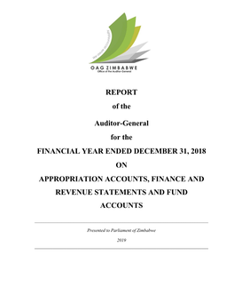2018 Auditor Generals Report
