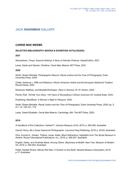 Bibliography (Books & Exhibition Catalogues)