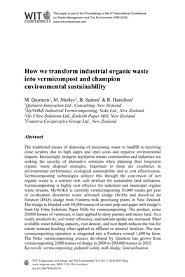 How We Transform Industrial Organic Waste Into Vermicompost and Champion Environmental Sustainability