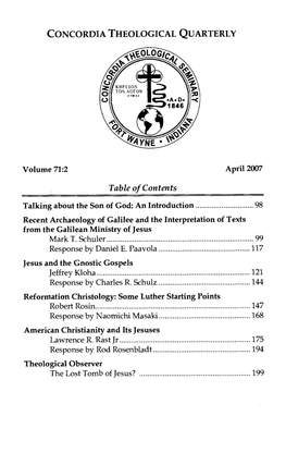 Recent Archaeology of Galilee and the Interpretation of Texts from the Galilean Ministry of Jesus Mark T