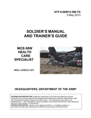 Soldier's Manual and Trainer's Guide