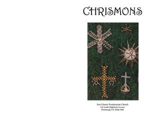 Chrismon Booklet | East Liberty Presbyterian Church