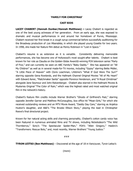 Cast Bios Lacey Chabert