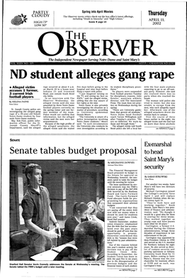 ND Student Alleges Gang Rape