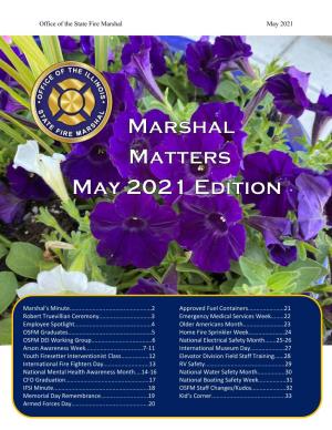 Office of the State Fire Marshal May 2021 1