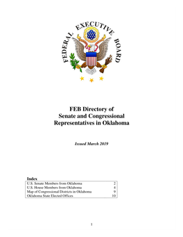 FEB Directory of Senate and Congressional Representatives in Oklahoma