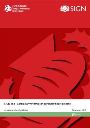 SIGN 152 • Cardiac Arrhythmias in Coronary Heart Disease
