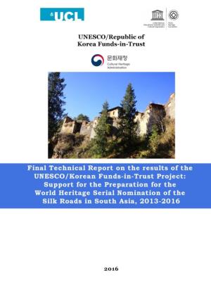 Final Technical Report on the Results of the UNESCO/Korean Funds-In