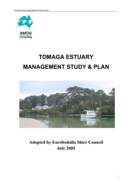 Tomaga Estuary Management Study & Plan