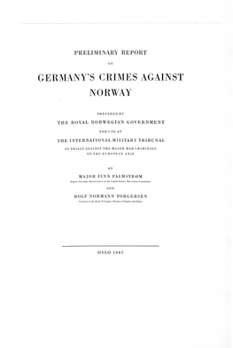 Germany's Crimes Against Norway