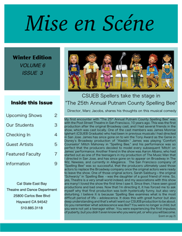 Winter Edition VOLUME 6 ISSUE 3