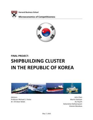 Shipbuilding Cluster in the Republic of Korea