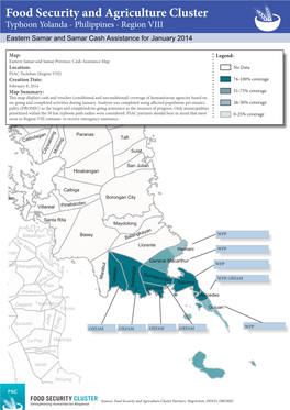 Typhoon Haiyan (Yolanda) Food Distribution Coverage