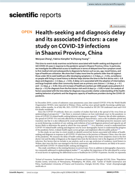 A Case Study on COVID-19 Infections in Shaanxi Province, China