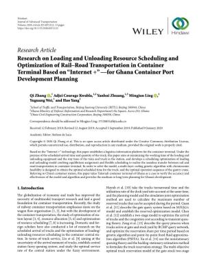 Research on Loading and Unloading Resource Scheduling And