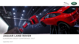 Jaguar Land Rover European Credit Conference 2017