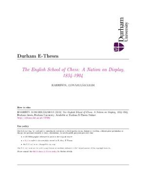 The English School of Chess: a Nation on Display, 1834-1904