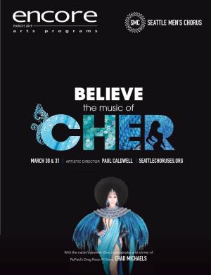 Believe: the Music of Cher Seattle Men's Chorus Encore Arts Seattle