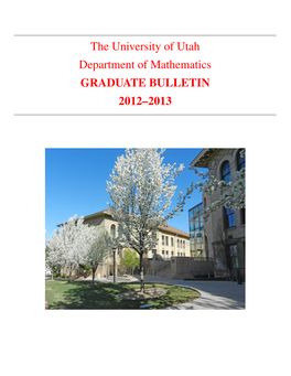 Graduate Mathematics 2012–2013