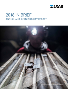 LKAB 2018 Annual and Sustainability Report in Brief