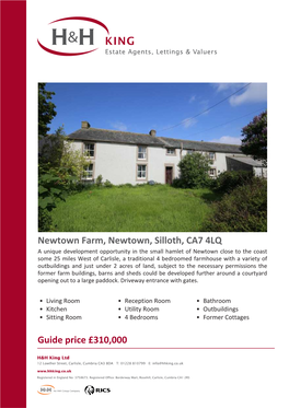 Newtown Farm, Newtown, Silloth, CA7