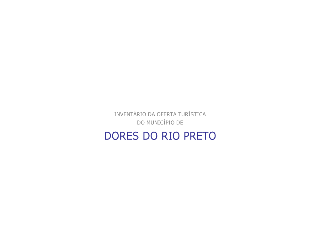 Dores Do Rio Preto
