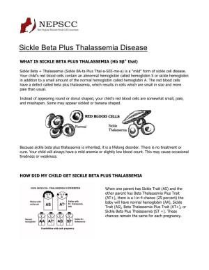 Sickle Beta Plus Thalassemia Disease