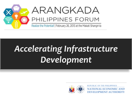 Accelerating Infrastructure Development
